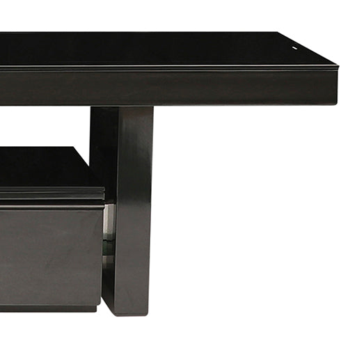 Adjustable Length TV Cabinet with Glossy Finish, 3 Drawers