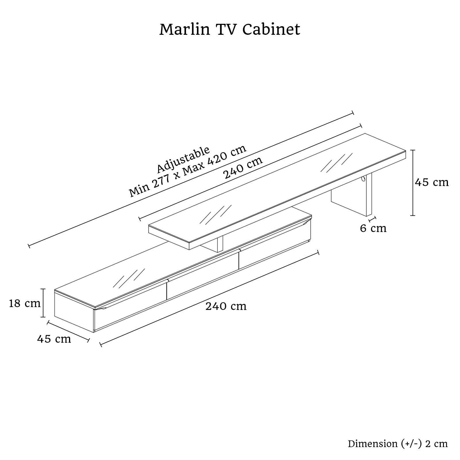 Adjustable White Gloss TV Unit with Storage Shelves