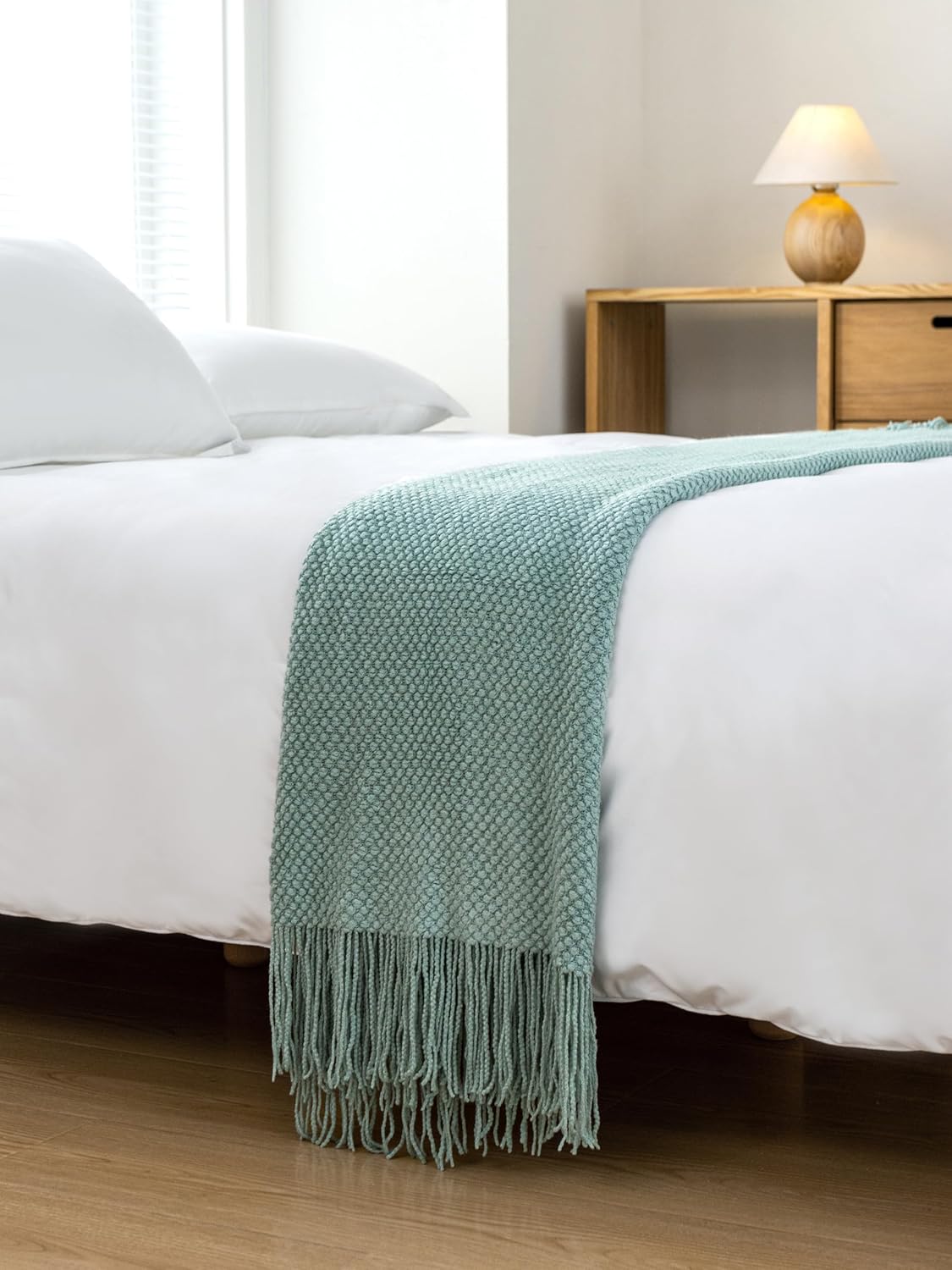 Ultra-Soft Micro Plush Knitted Throw Blanket - Gioia Casa