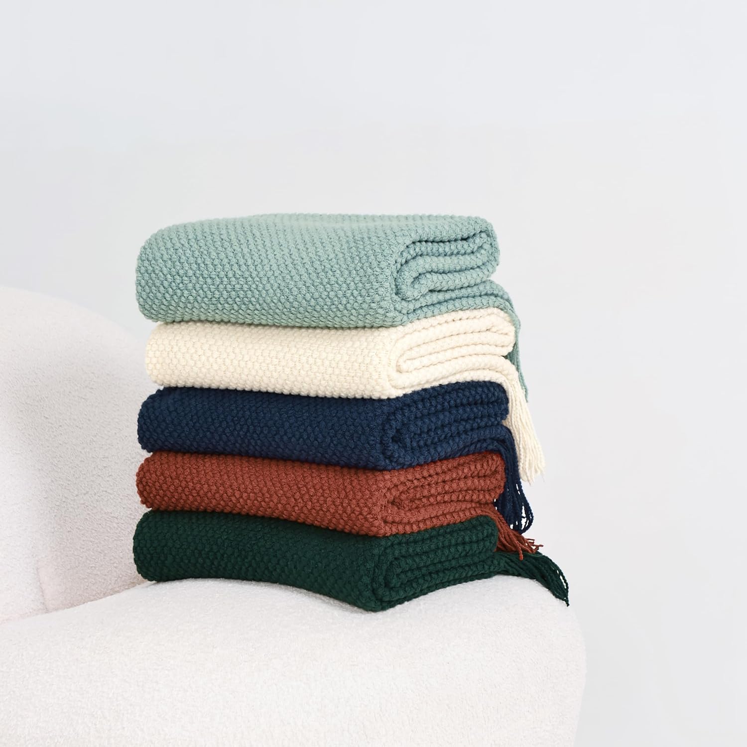 Ultra-Soft Micro Plush Knitted Throw Blanket - Gioia Casa