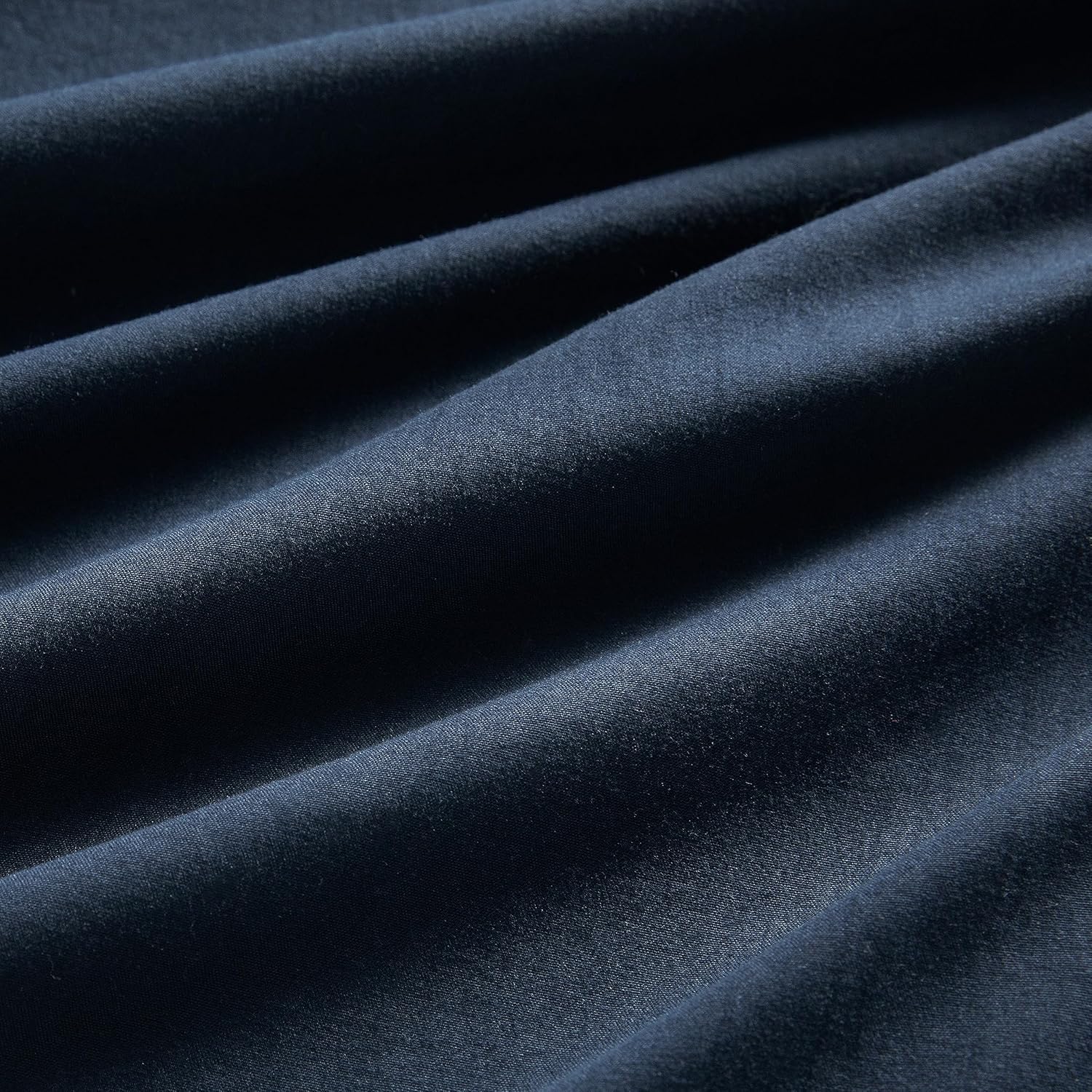 100% Vintage Washed Microfibre Fitted Sheet Set – Ultra Soft & Lightweight All-Season Fitted Sheet with 1 Pillowcase Navy Blue, Single Size