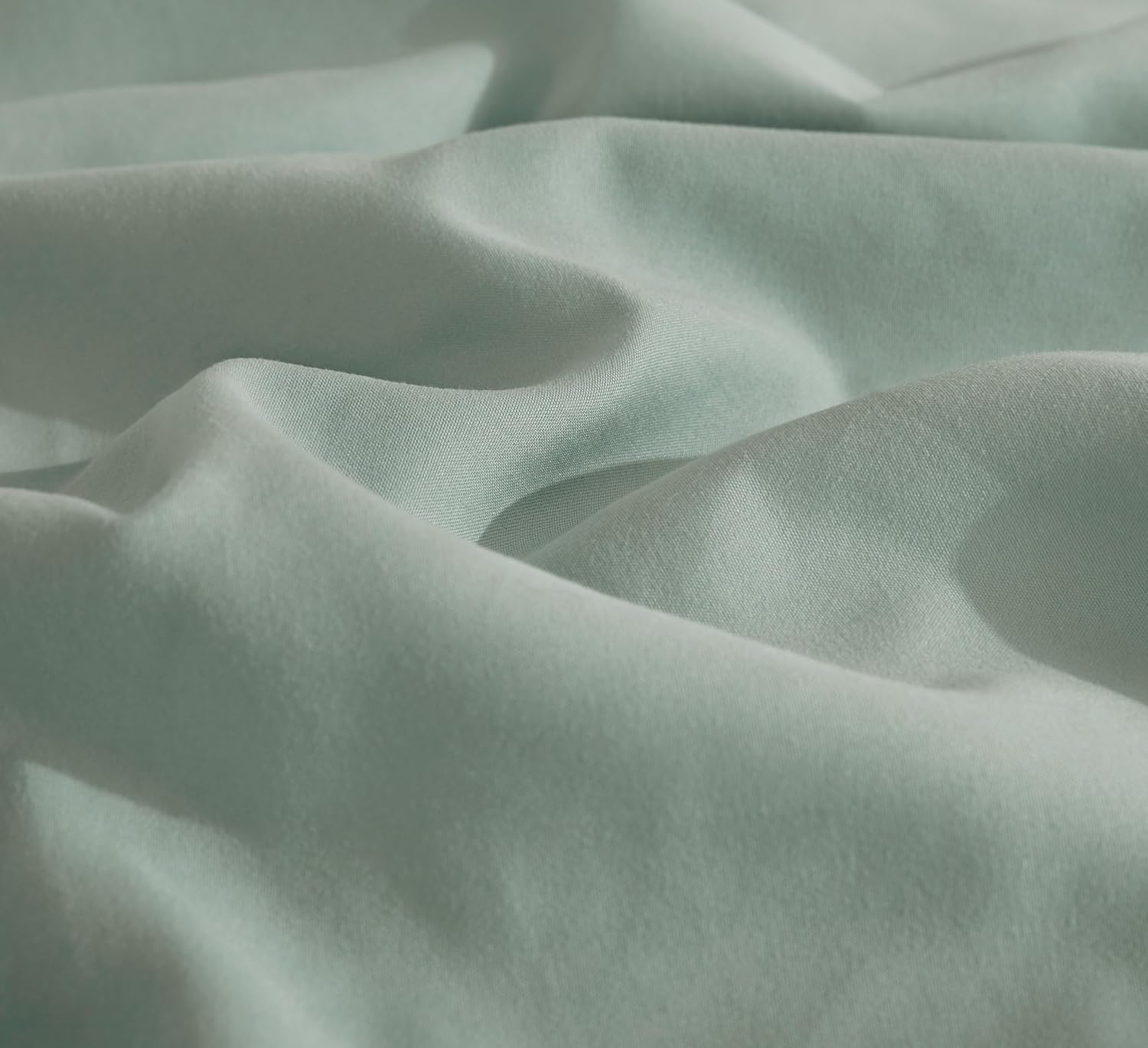 100% Vintage Washed Microfibre Fitted Sheet Set – Ultra Soft & Lightweight All-Season Fitted Sheet with 1 Pillowcase Sage, Single Size