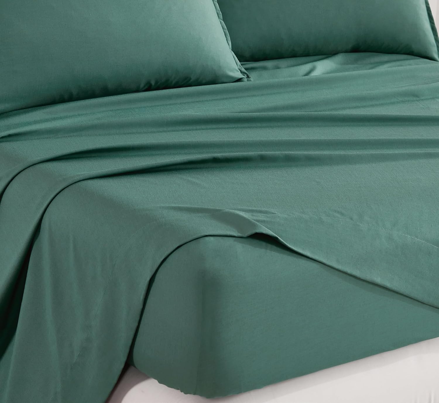 Bamboo Microfibre Sheet Set - Green - Single