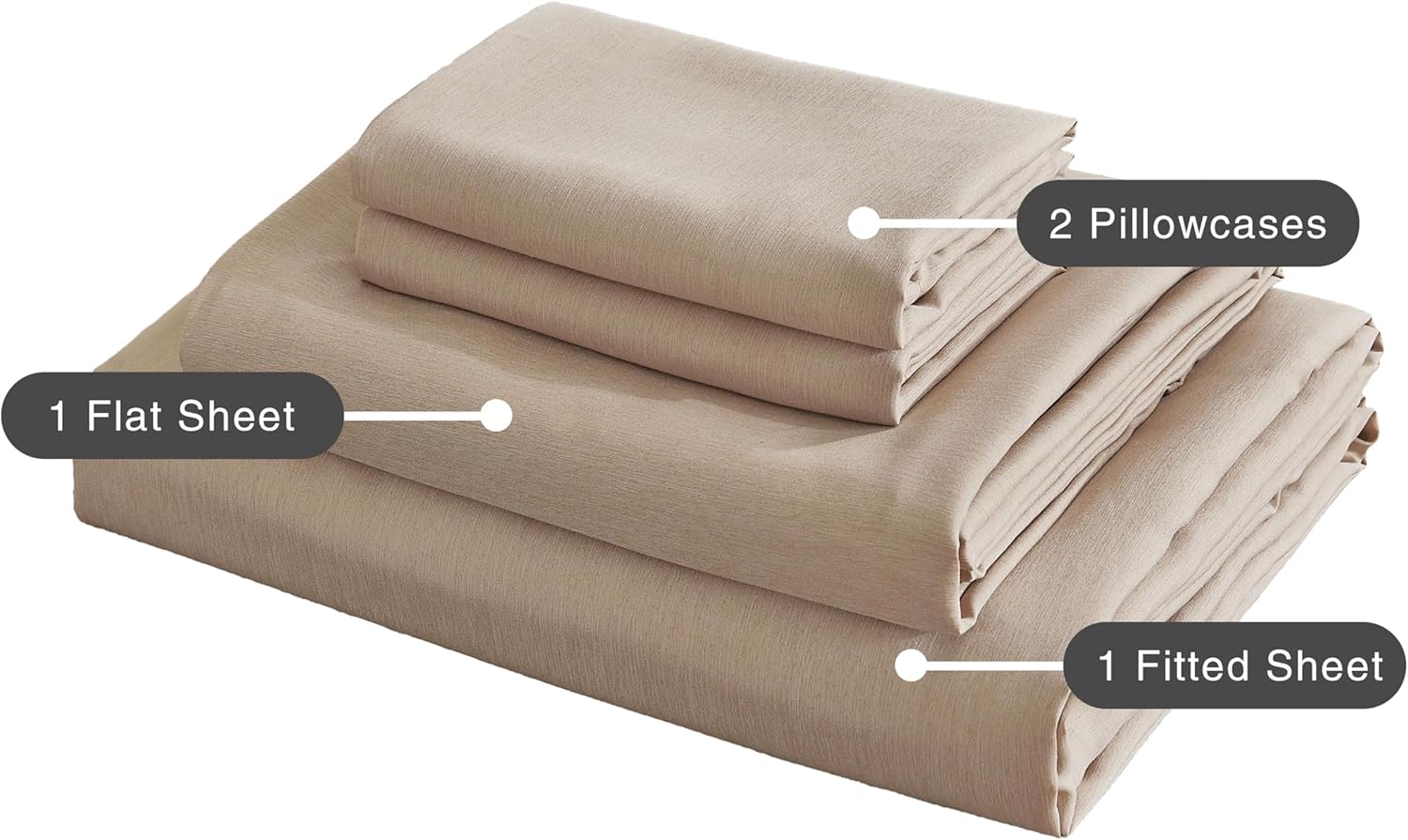 Bamboo Microfibre Sheet Set - Linen - Single