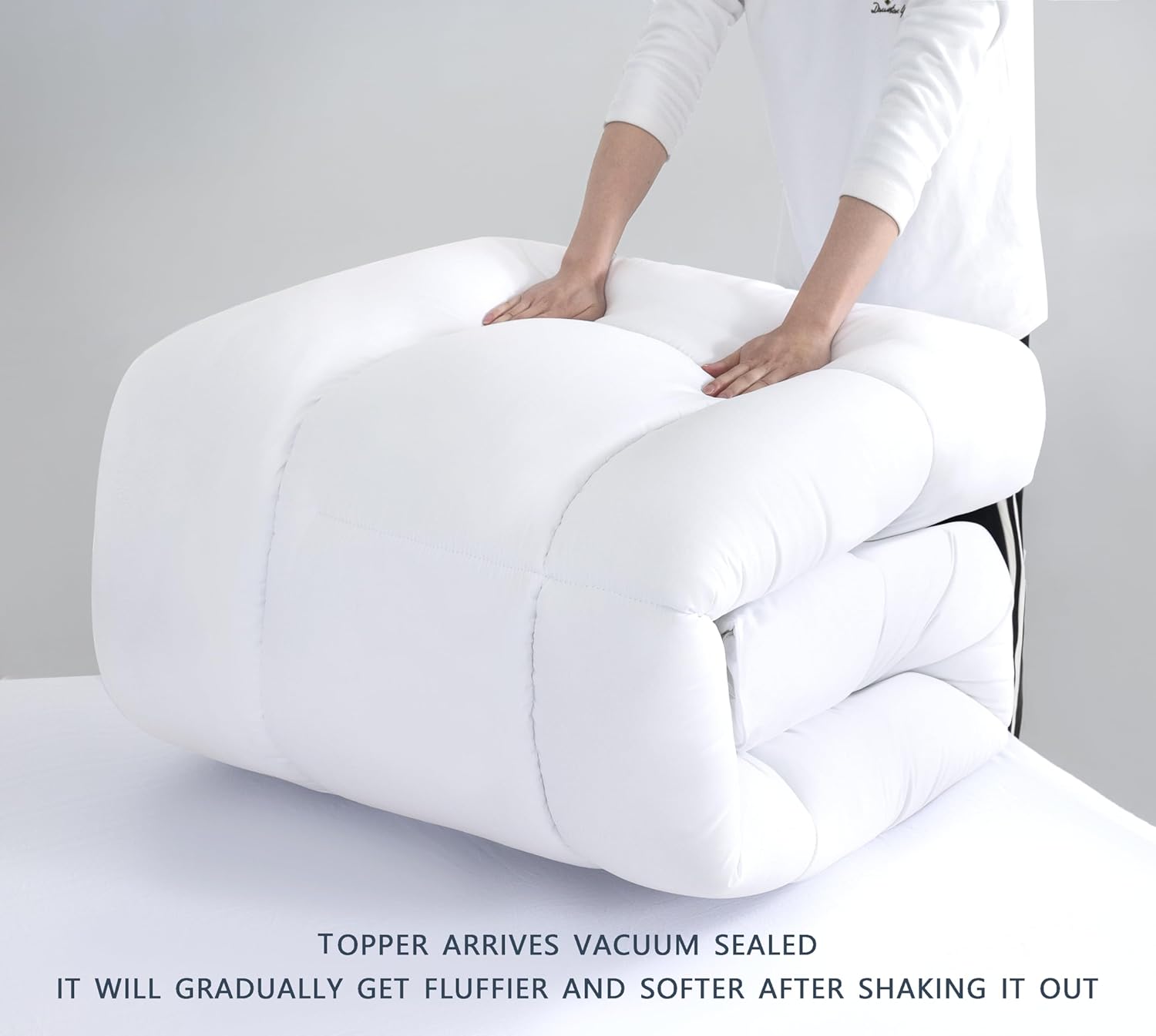 Ultra Soft Breathable 1000GSM Single Mattress Topper - Gioia Casa