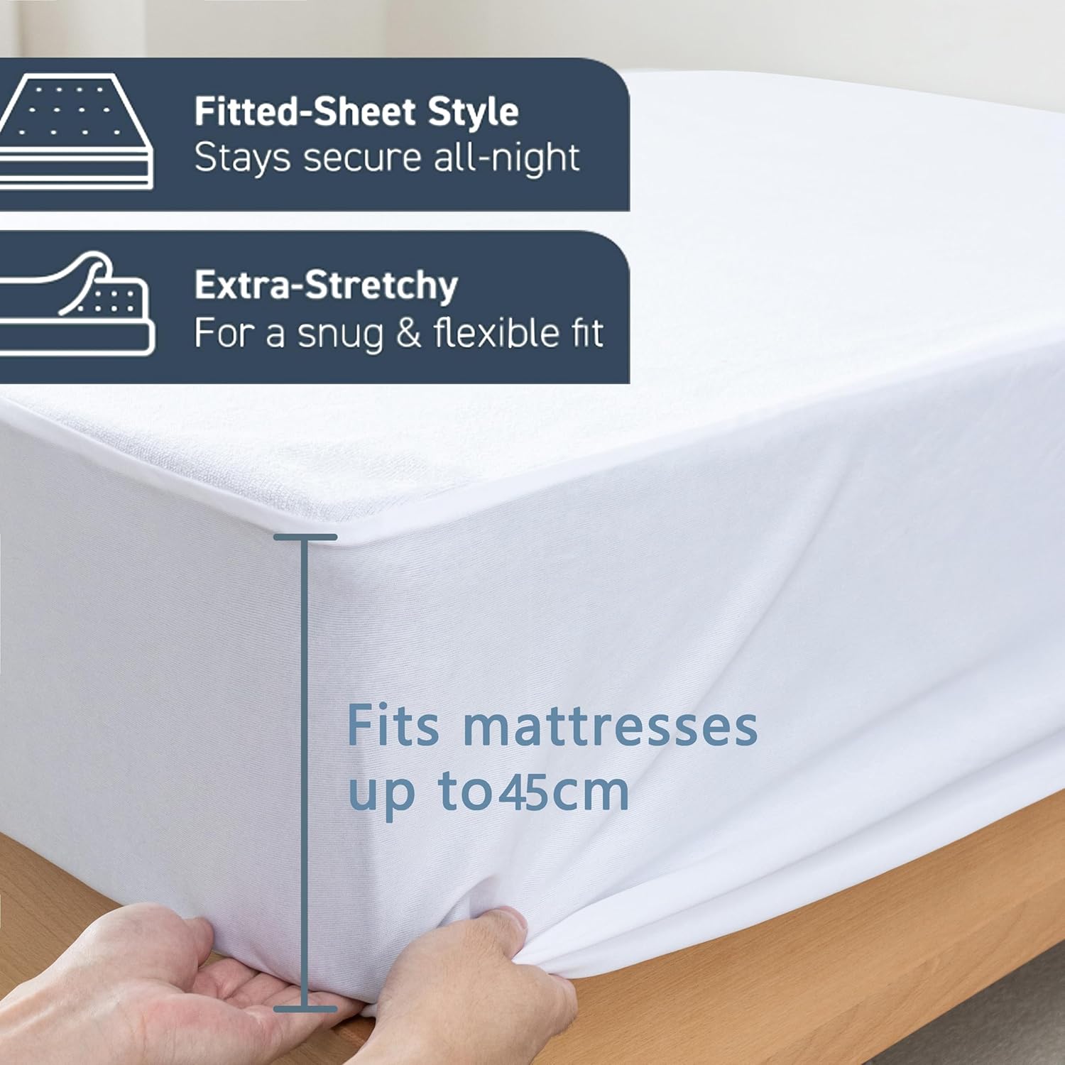 Hypoallergenic Waterproof Mattress Protector - Double | CleverPolly