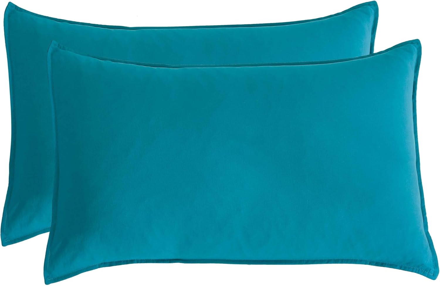 Vintage Washed Microfibre Quilt Cover Set Teal, Double