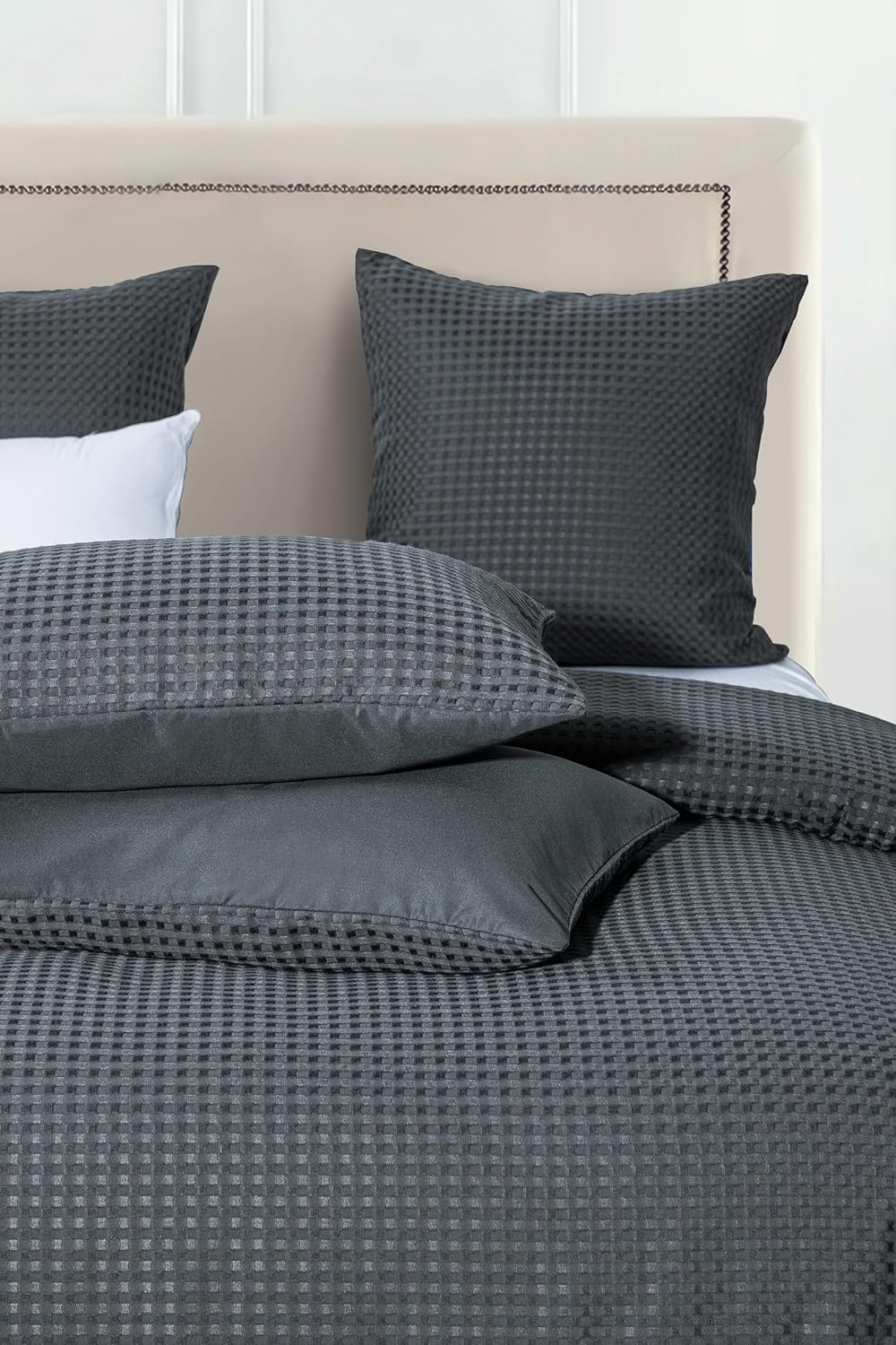 Premium Microfibre Waffle Quilt Cover Set (3Pcs) - Double