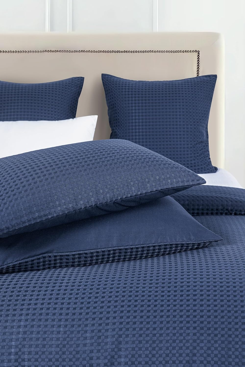 Premium Waffle Microfibre Quilt Cover Set (3Pcs) - Double