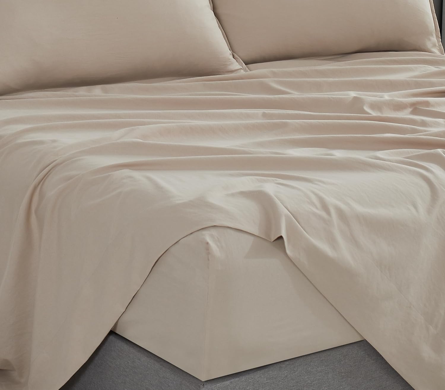 Hypoallergenic Microfibre Sheet Set Double - Linen | CleverPolly