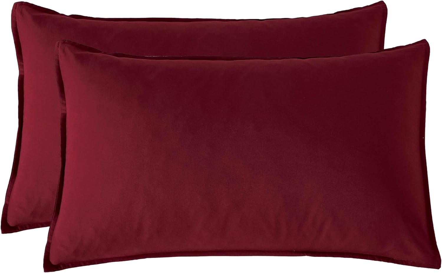 Vintage Washed Microfibre Quilt Cover Set Burgundy, Queen