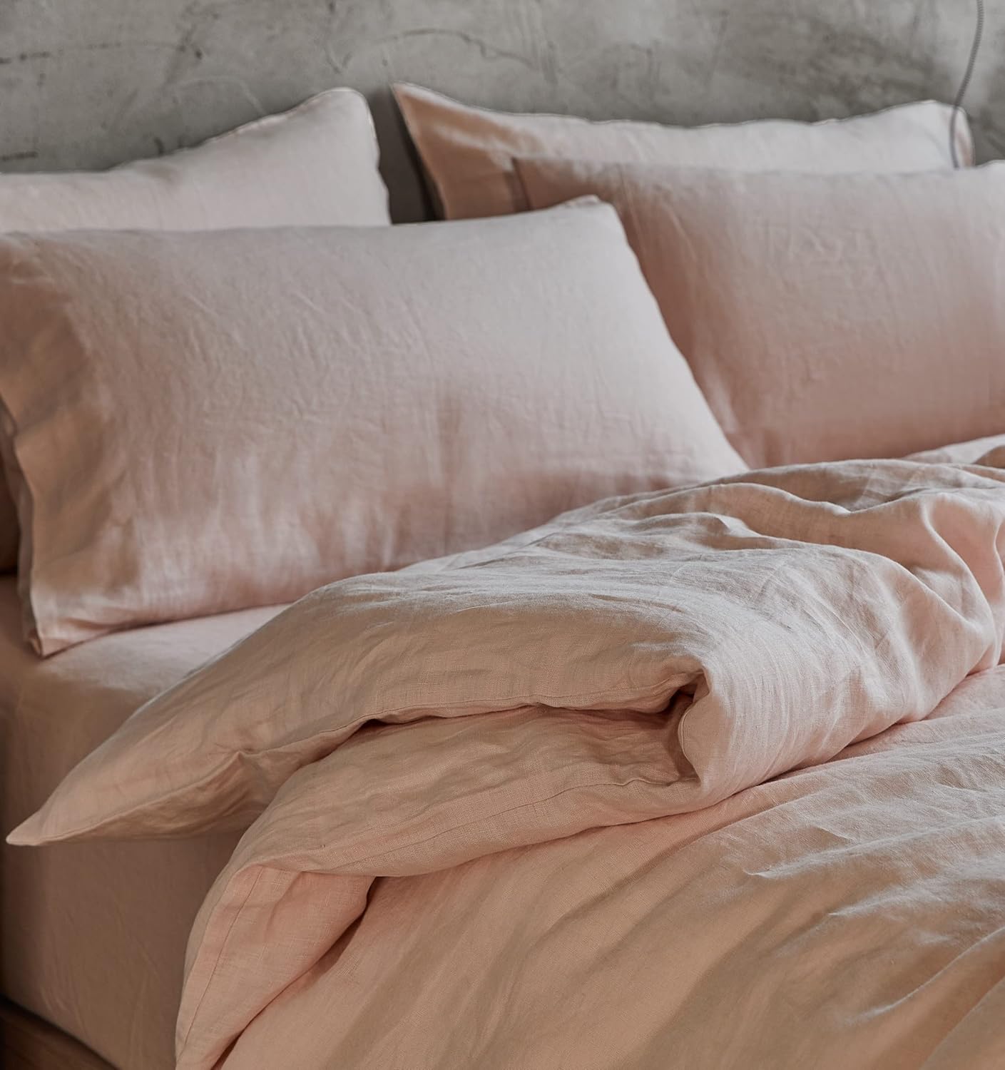 Soft Breathable Linen Quilt Cover Set - Queen - Gioia Casa