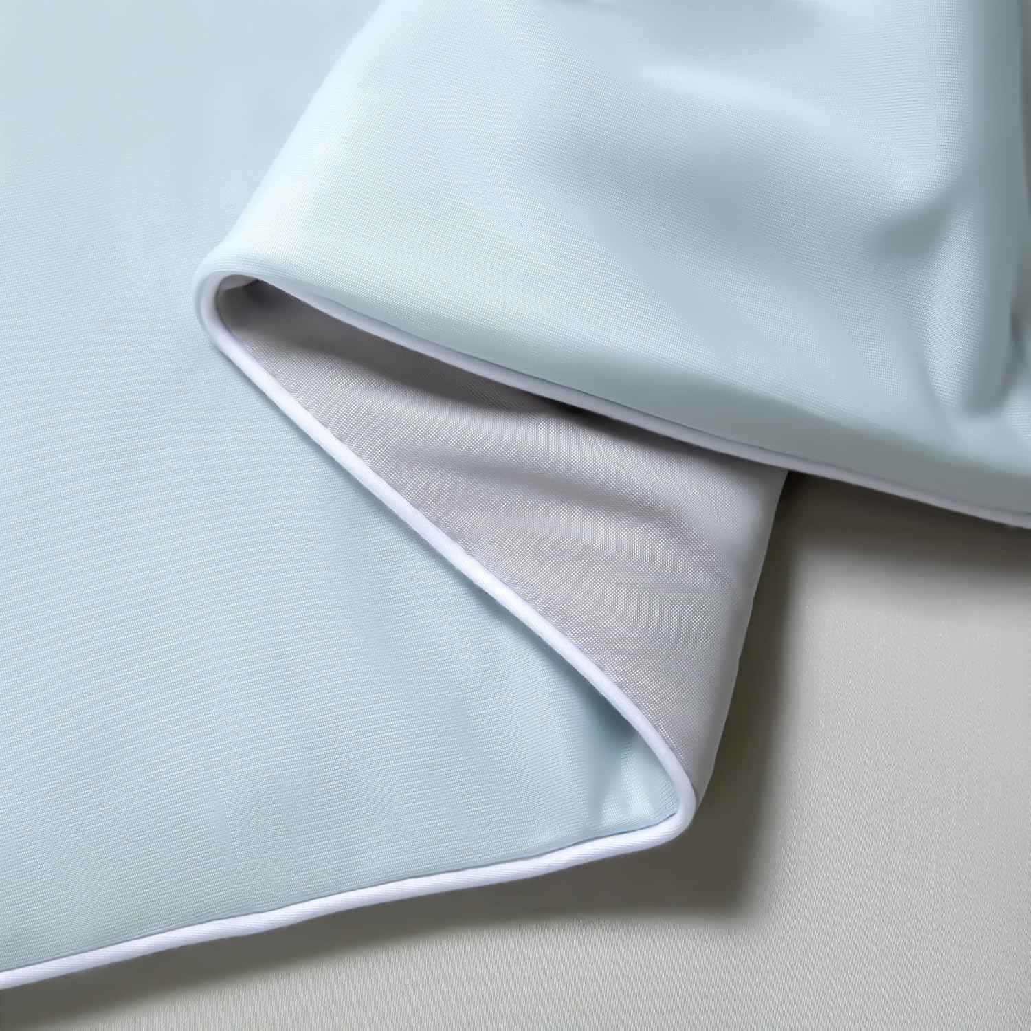 Ice Cooling Reversible Summer Comforter Blanket Blue and Grey, Queen/King