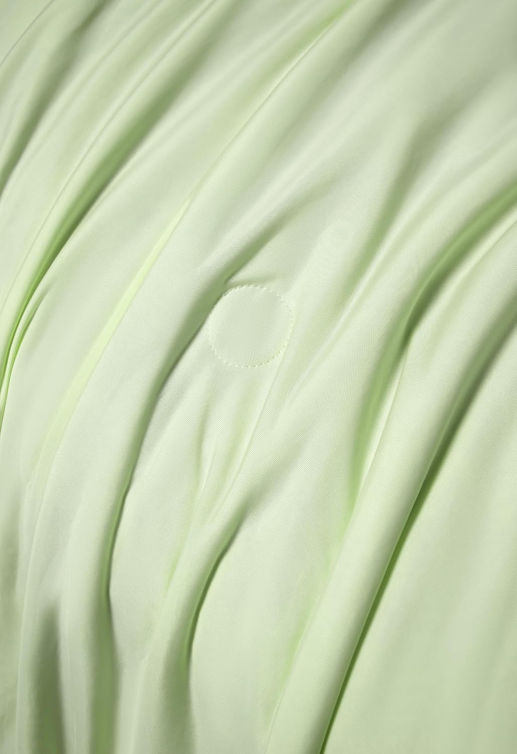 Ice Cooling Reversible Summer Comforter Blanket Green and Grey, Queen/King