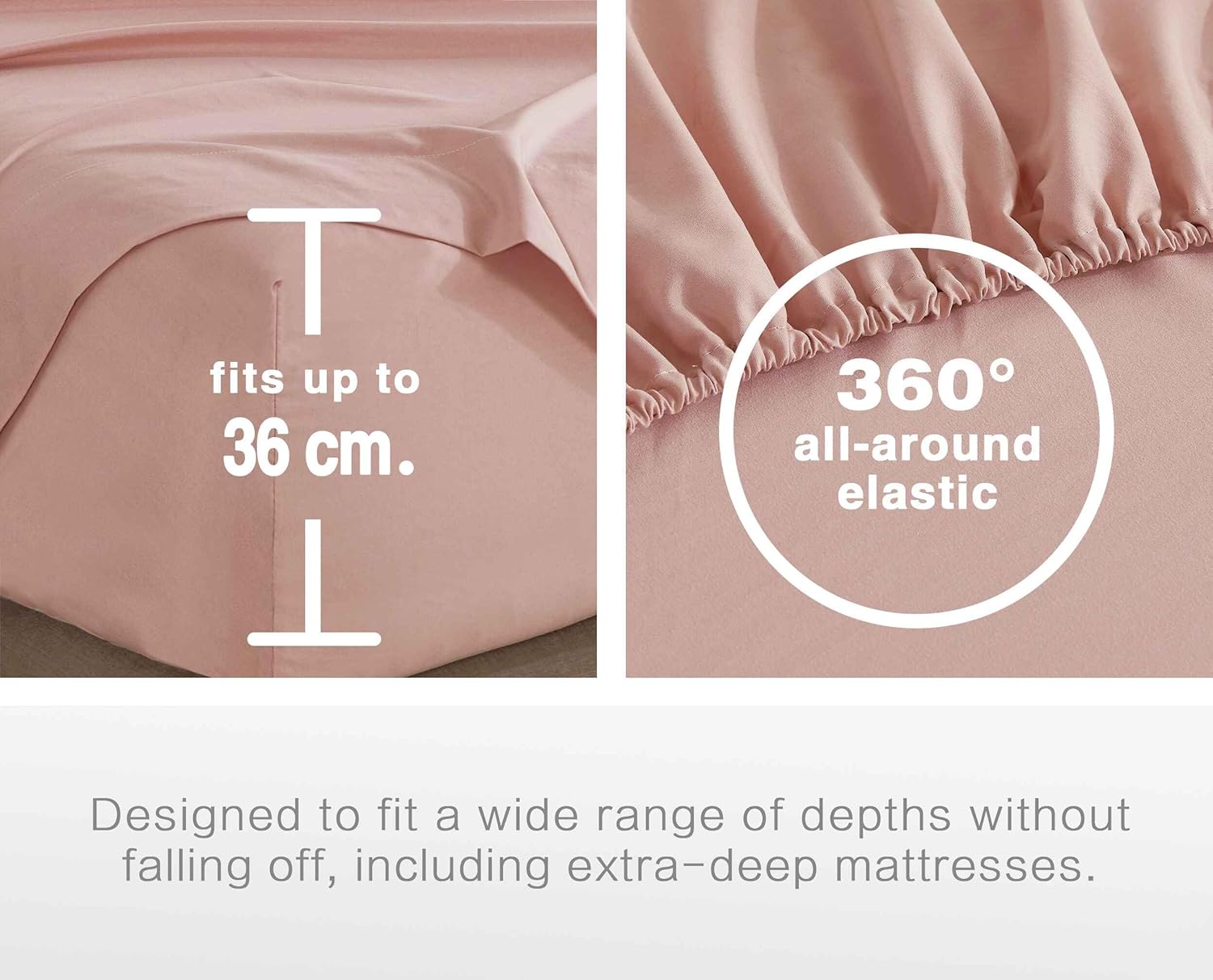 Vintage Washed Microfibre Sheet Set Pink, Queen