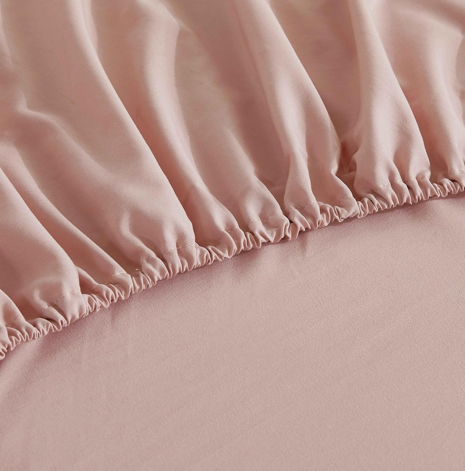 Vintage Washed Microfibre Sheet Set Pink, Queen