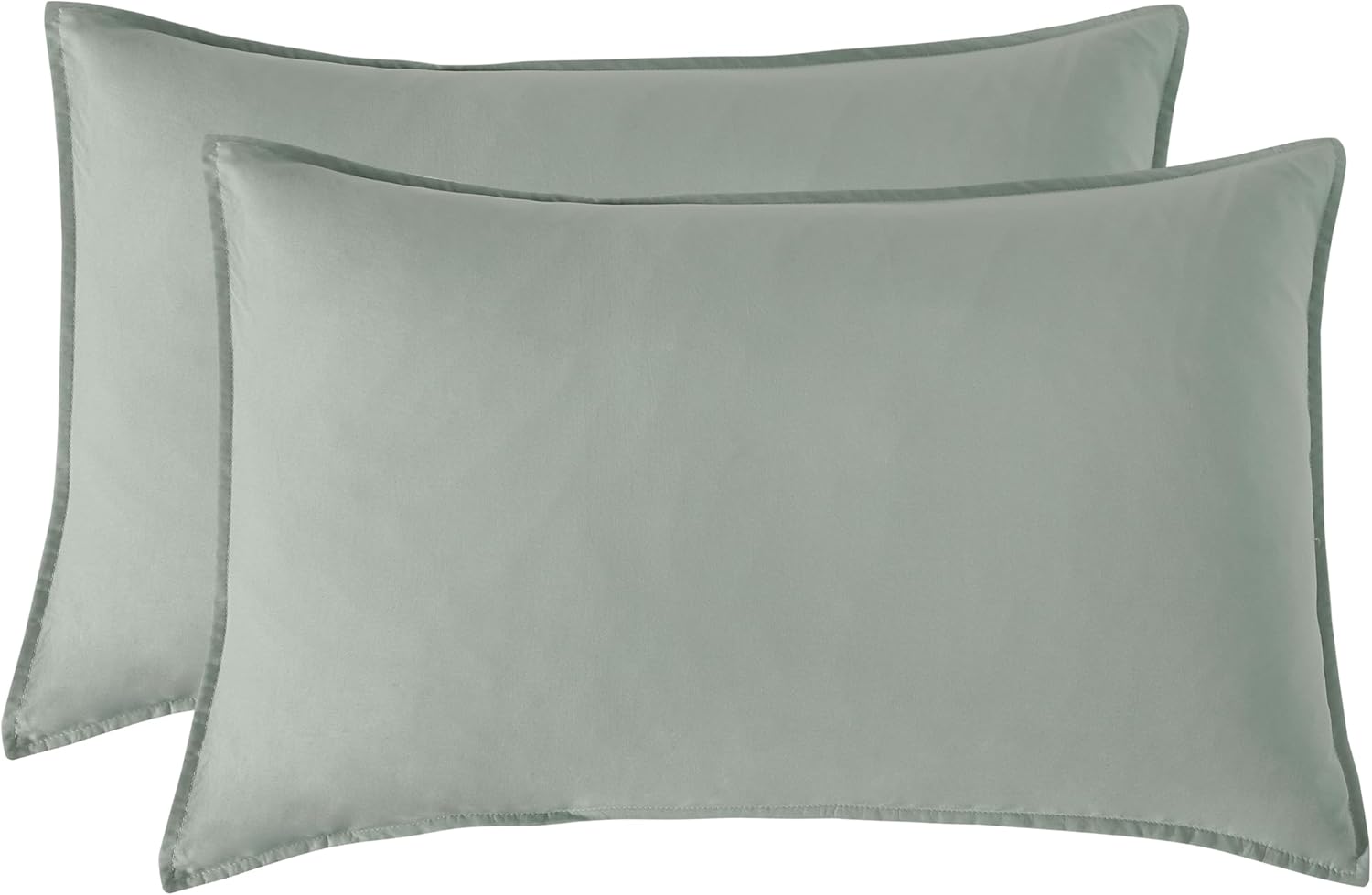 Vintage Washed Microfibre Sheet Set Sage, Queen