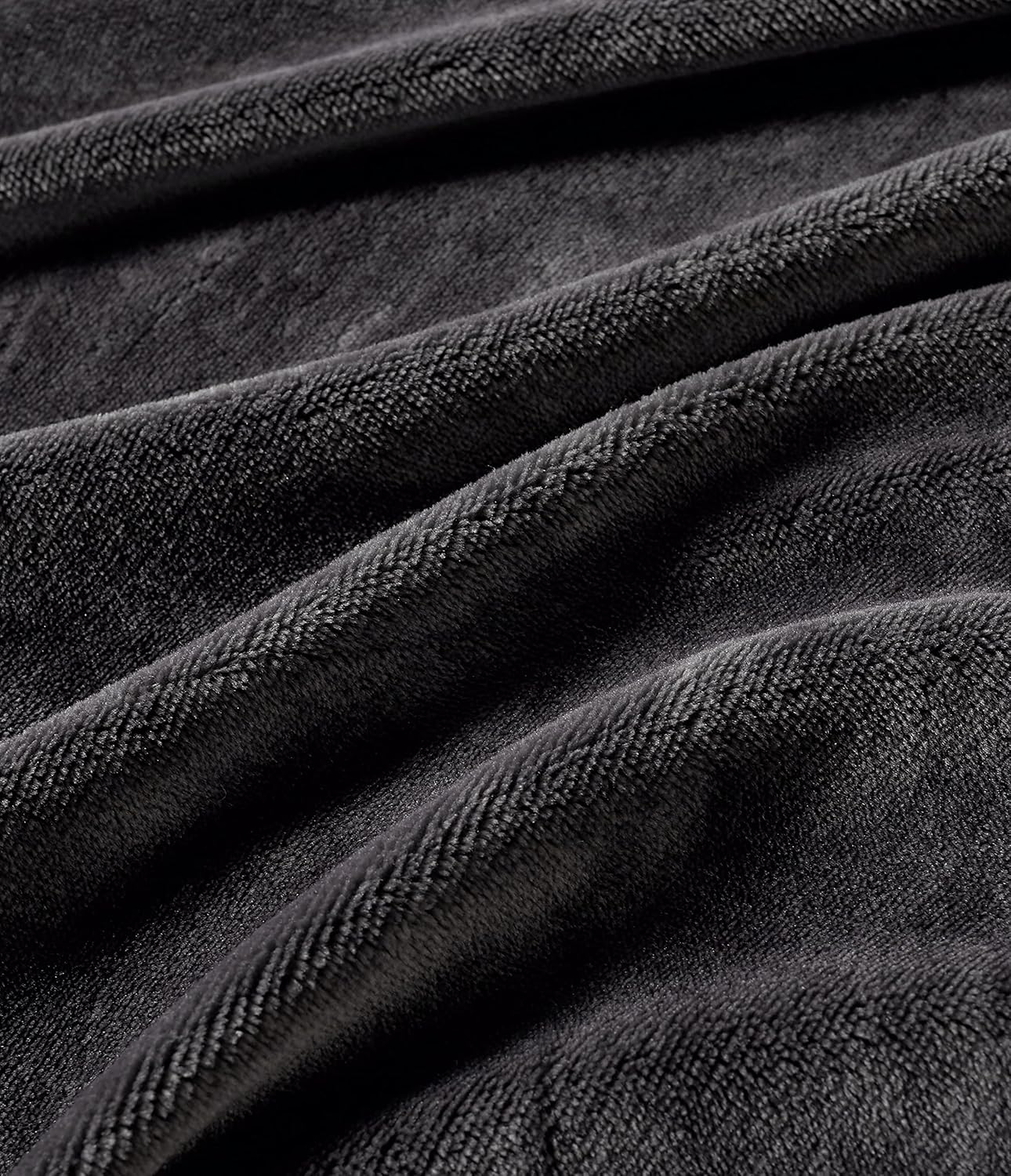 2-in-1 Teddy Sherpa Quilt Cover Set King Size - Charcoal