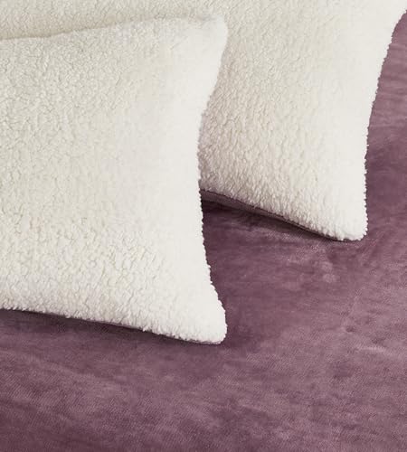 2-in-1 Teddy Sherpa Quilt Cover Set Mve, King
