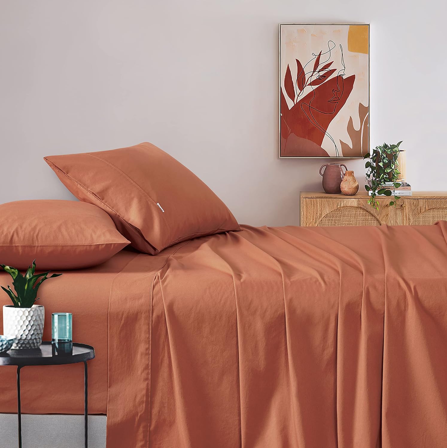 Hypoallergenic Vintage Washed Cotton King Sheet Set - Gioia Casa