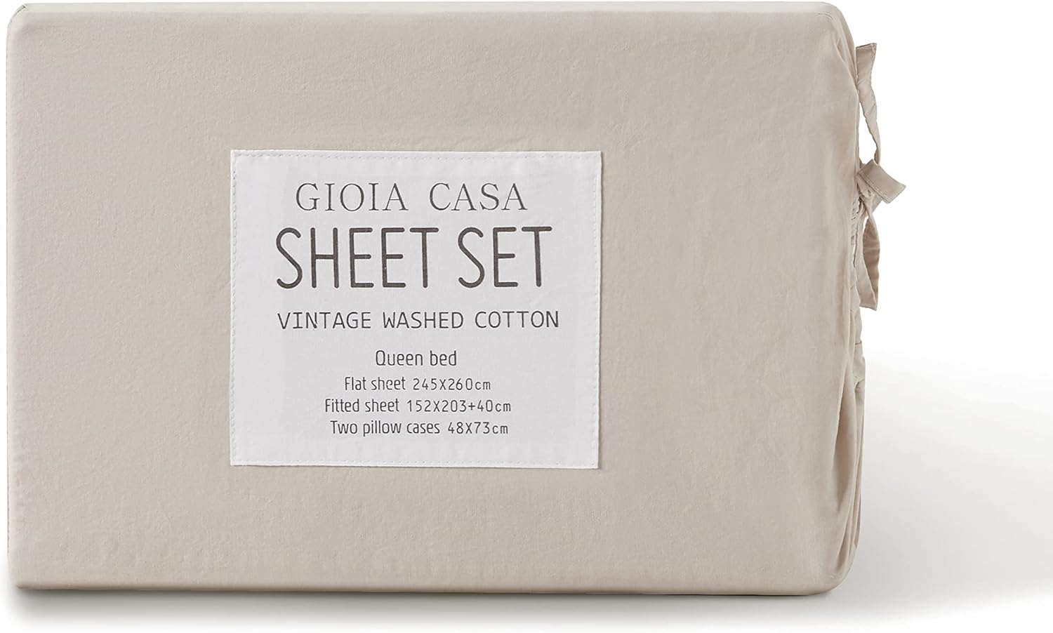 Hypoallergenic King Cotton Sheet Set with Pillowcases by Gioia Casa