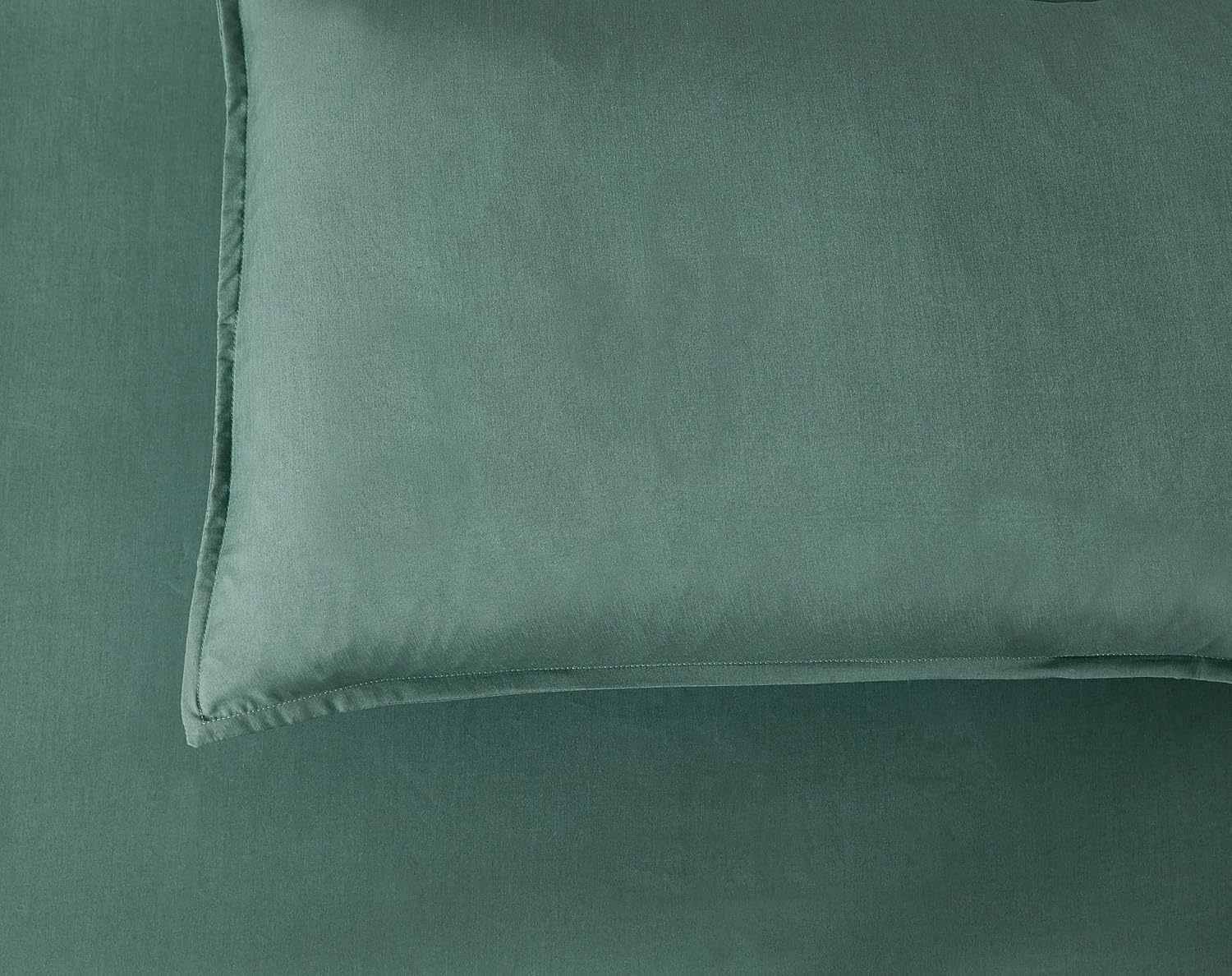 Bamboo Microfibre European Pillowcase x2 one pair - Green