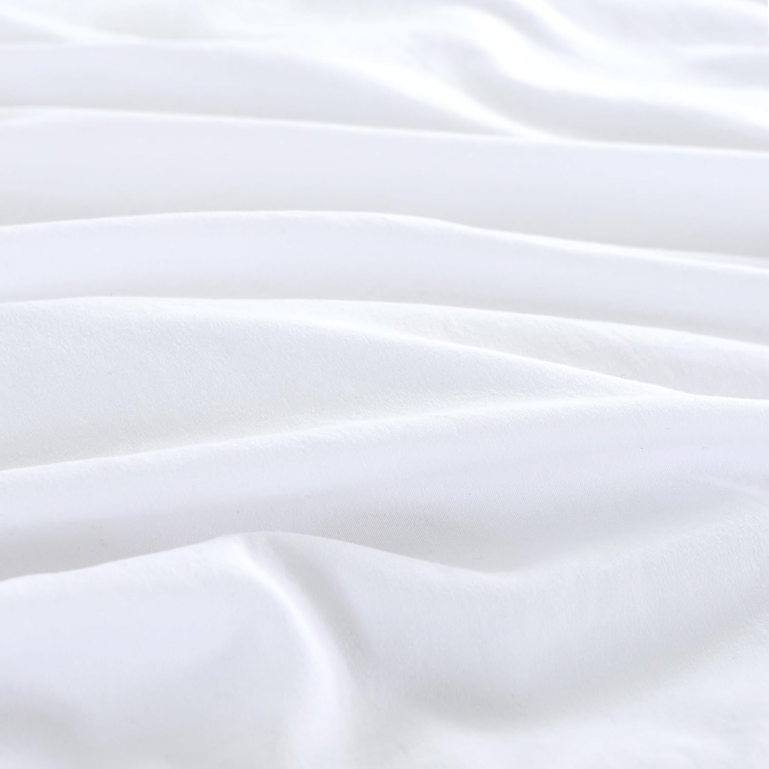 Vintage Washed Microfibre King Pillowcases - Ultra Soft & Skin-Friendly - Set of 2 - 50cm x 90cm White
