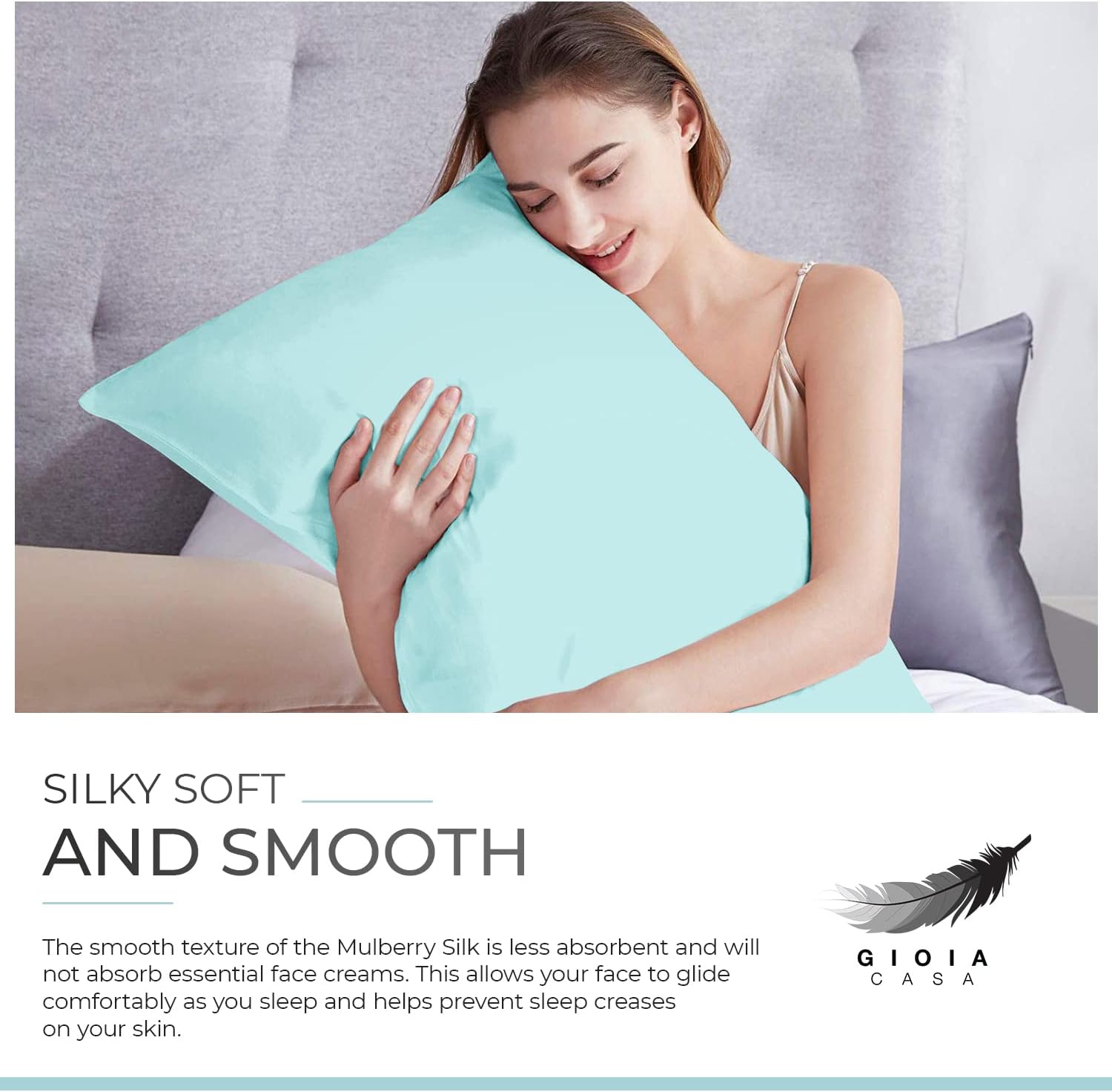 Hypoallergenic Silk Pillowcase Set - Mulberry Silk - Gioia Casa