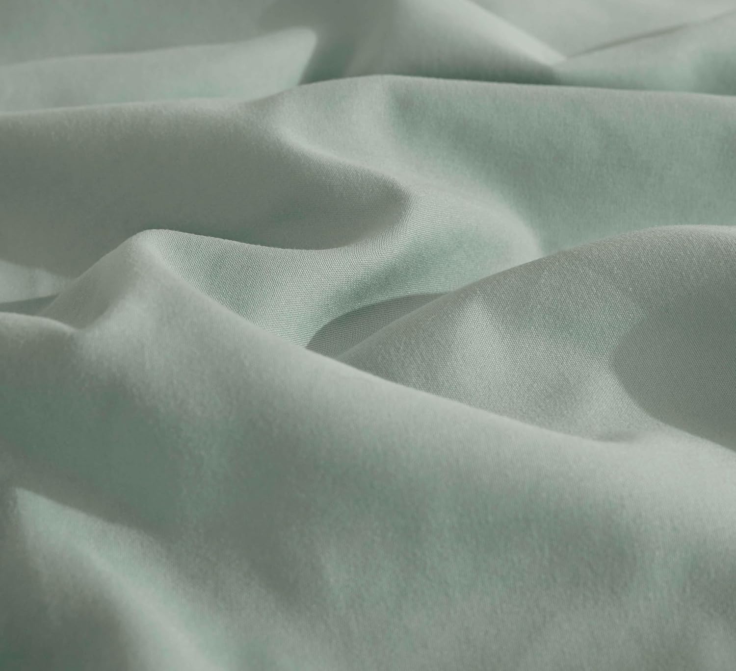 Vintage Washed Microfibre Quilt Cover Set Sage, Super King