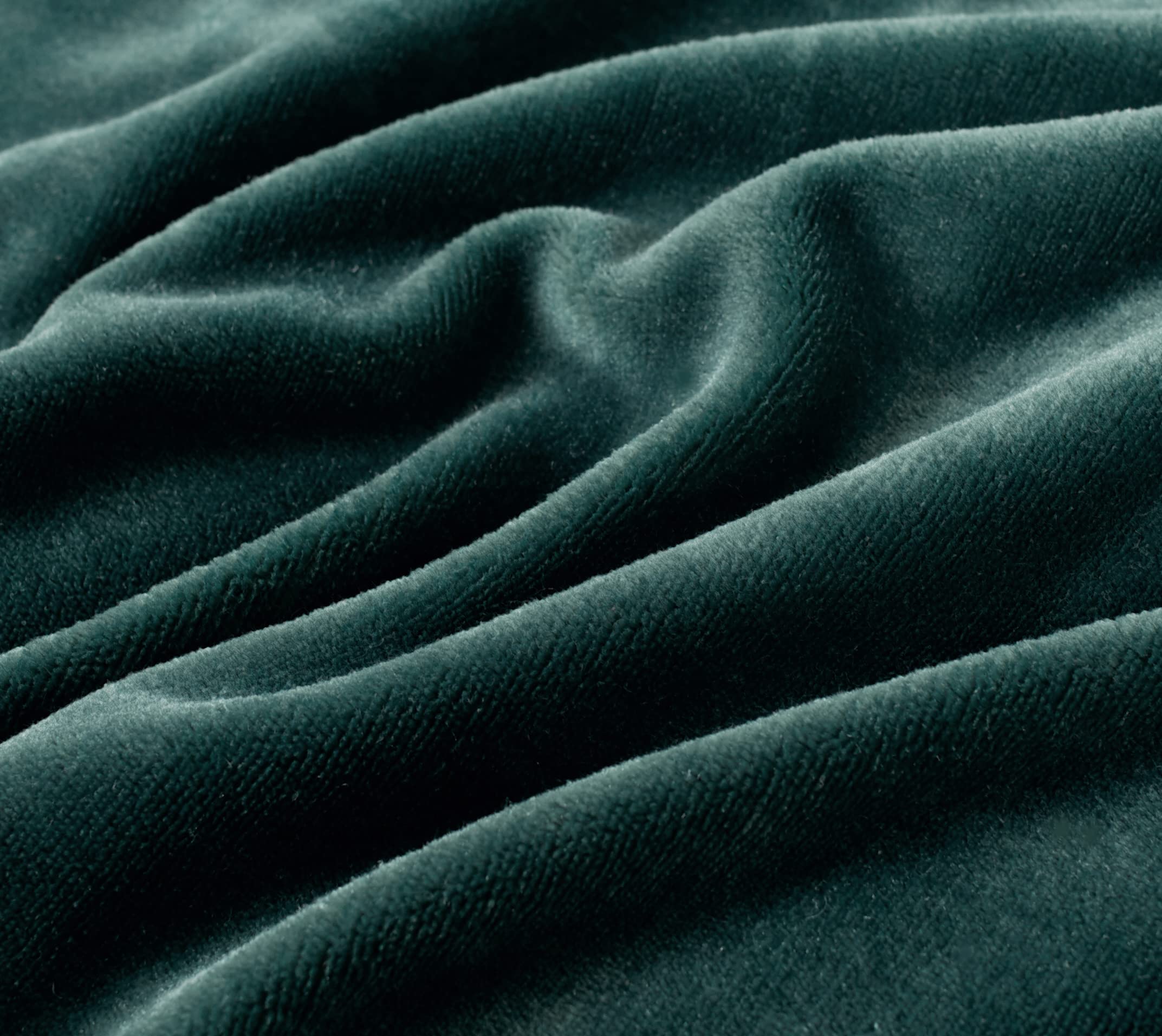 2-in-1 Teddy Sherpa Quilt Cover Set Emerald Green, Super King