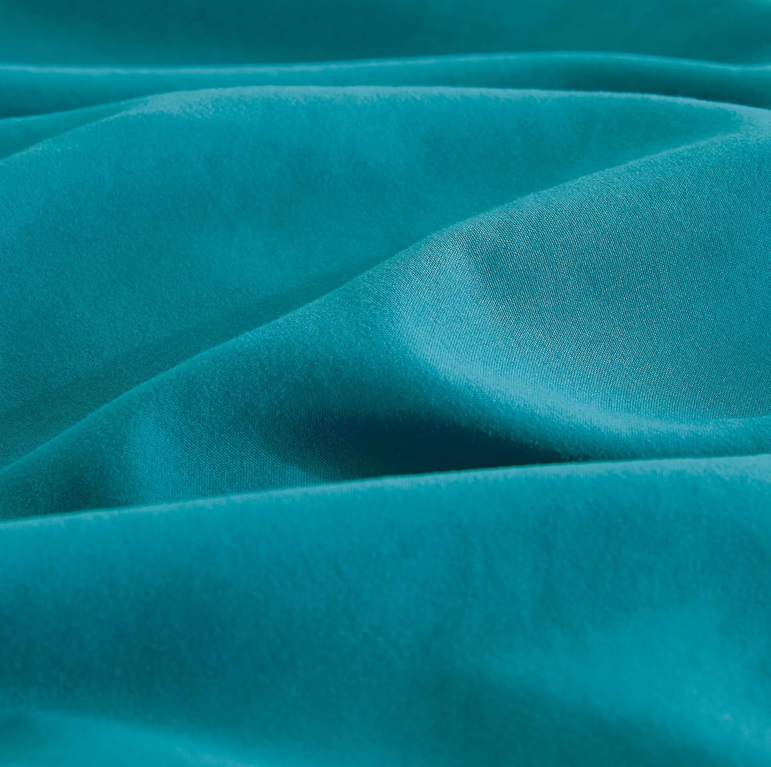 Vintage Washed Microfibre Quilt Cover Set Teal, Super King