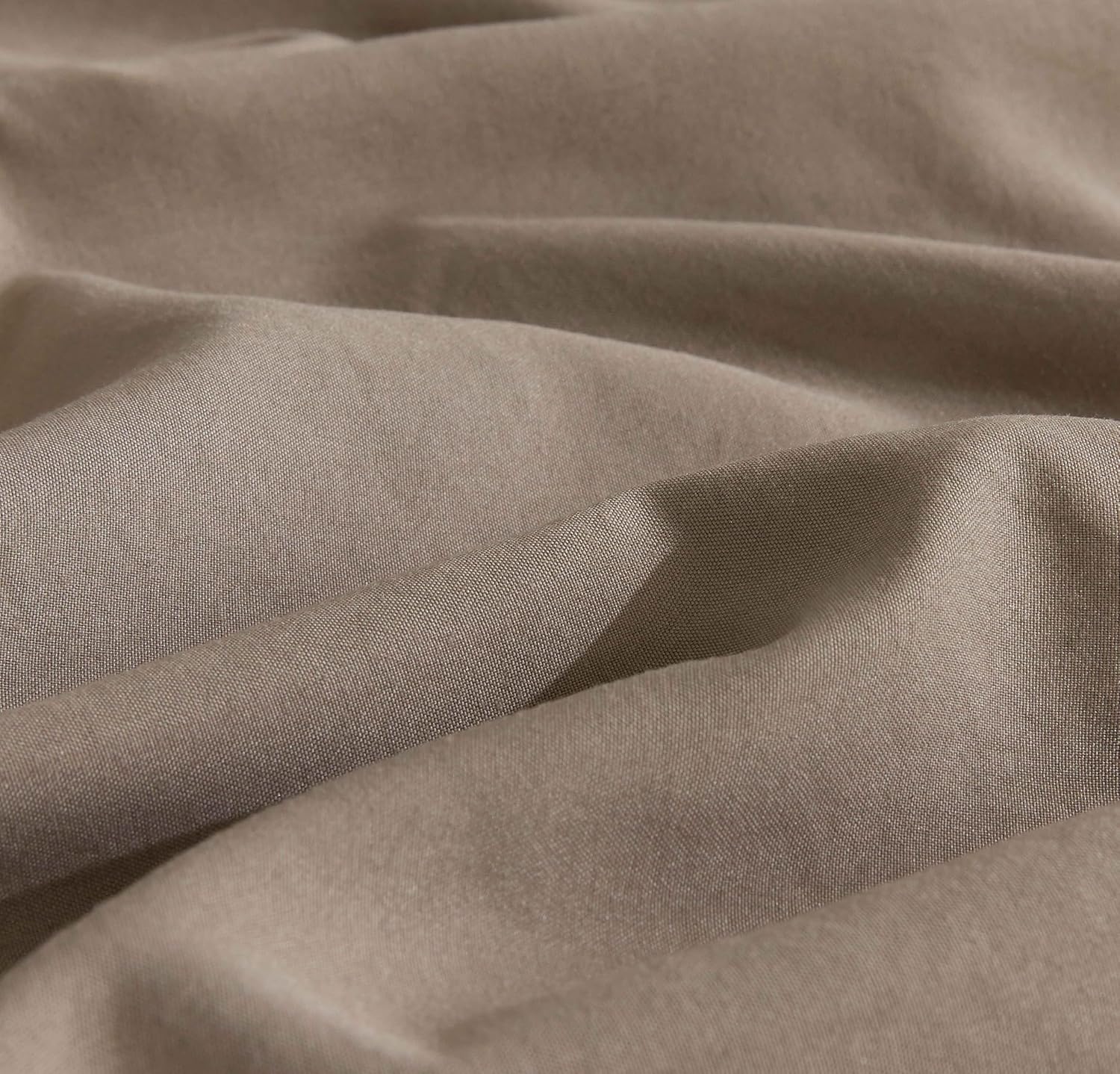 Vintage Washed Microfibre Quilt Cover Set Truffle, Super King