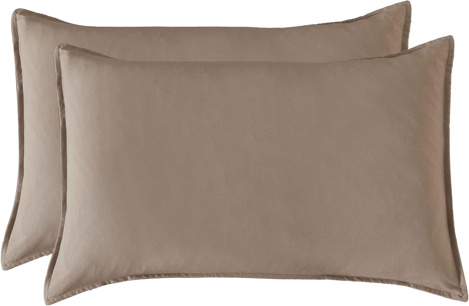 Vintage Washed Microfibre Quilt Cover Set Truffle, Super King