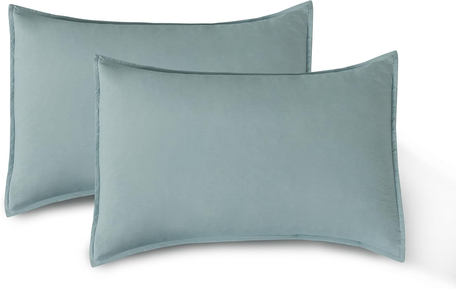 Vintage Washed Microfibre Sheet Set with 2 Pillowcases - Seafoam - Super King