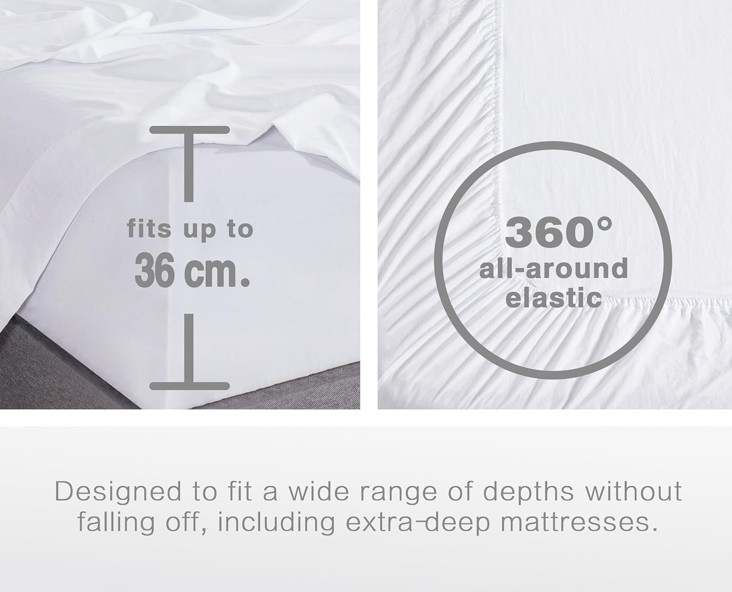 Vintage Washed Microfibre Sheet Set with 2 Pillowcases - White - Super King