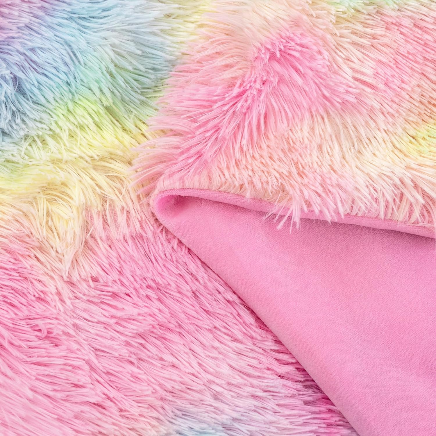 Ultra-Soft Reversible Faux Fur Shaggy Throw Blanket - Gioia Casa