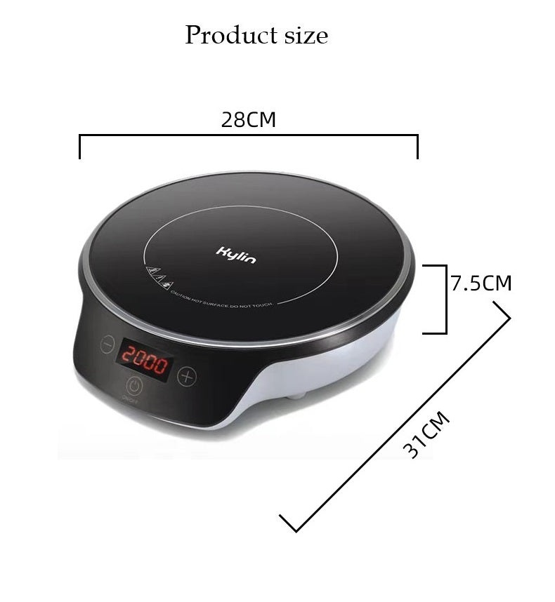 Round Shape Induction Cooker, 8 Level, LED Display - Kylin