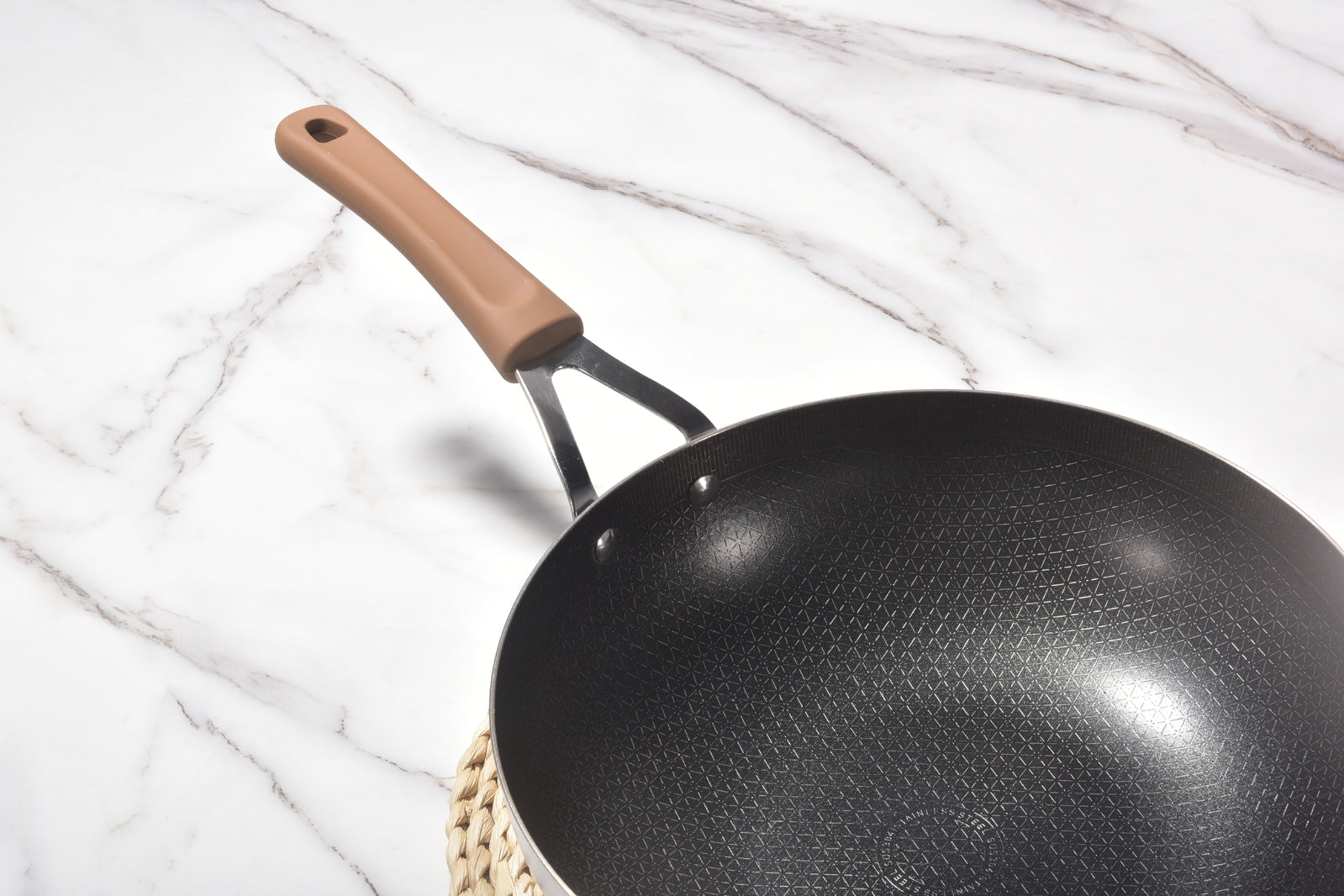 30cm 3-Layer Non-Stick Stainless Steel Wok - Kylin