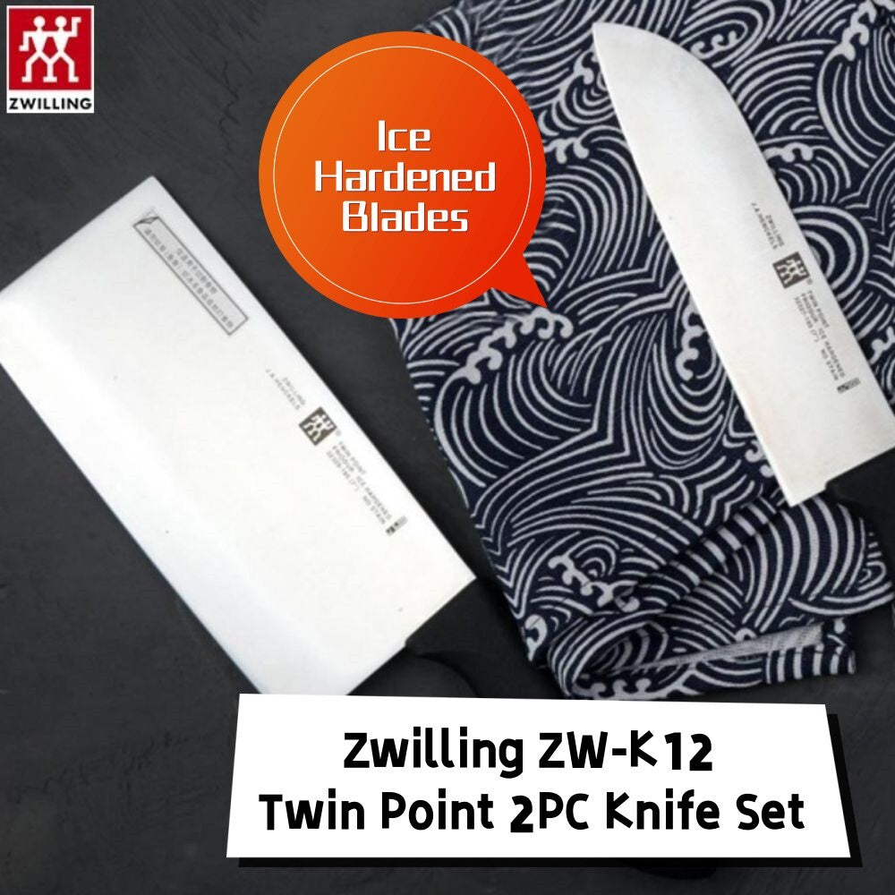 Ice-Hardened Chef's & Santoku Knife Set, Stainless Steel - Zwilling