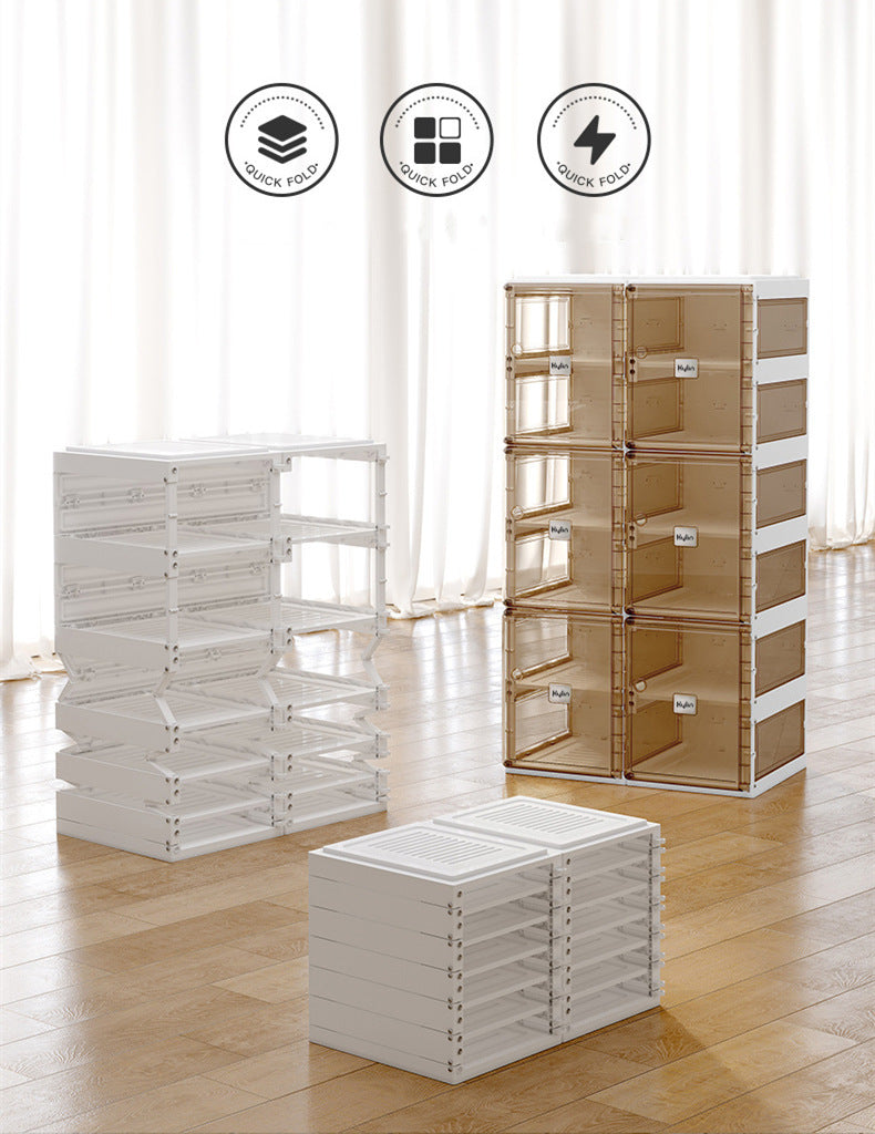 QuickFold 6-Pair Shoe Box, 1 Column, 6 Grids, Kylin