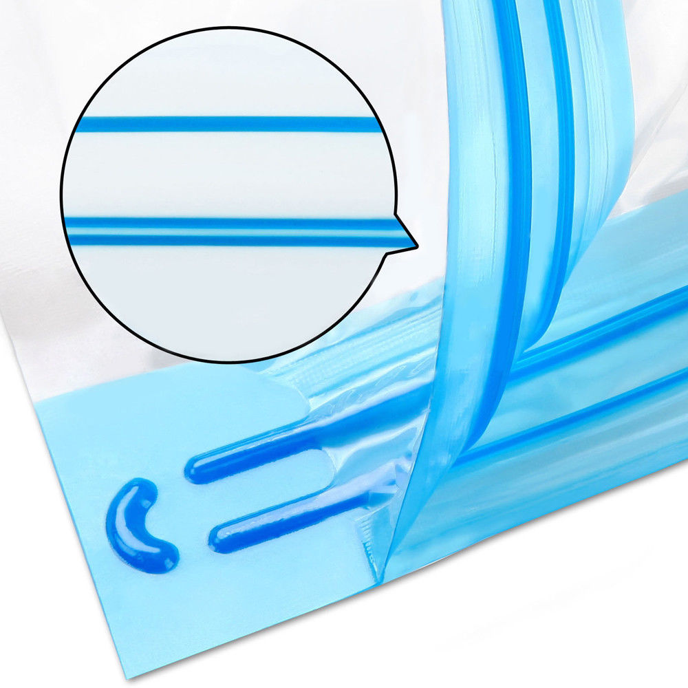 Reusable Vacuum Storage Bags Set with Pump, Various Sizes