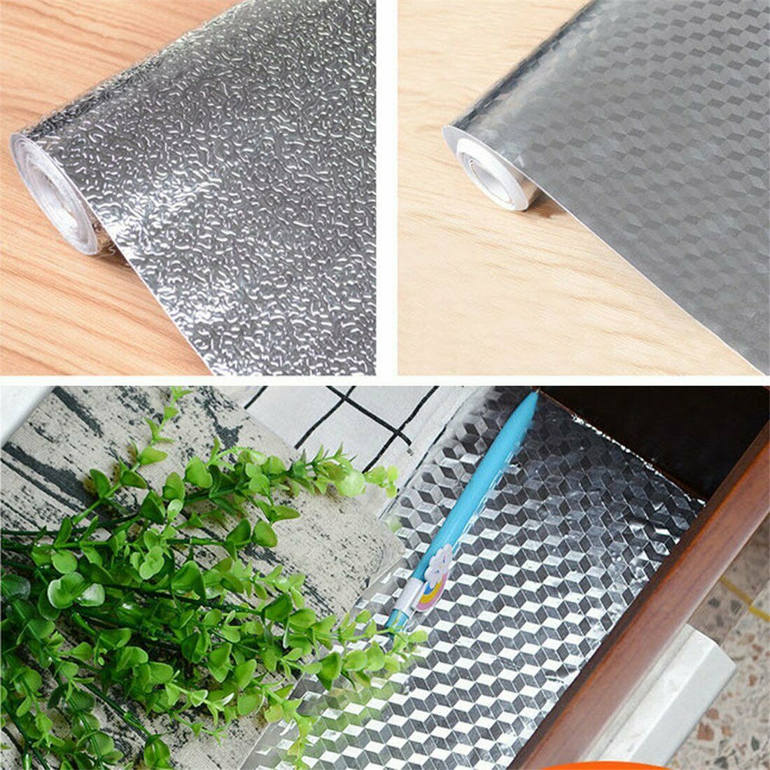 Oil-Proof Waterproof Self-Adhesive Aluminum Foil 40*300cm