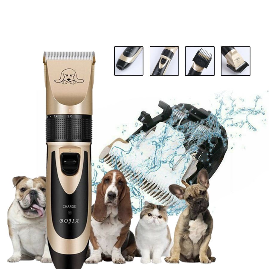 USB Charged pet shaver Cordless Clipper Pet Gromming Kit 4 Different Size Combs