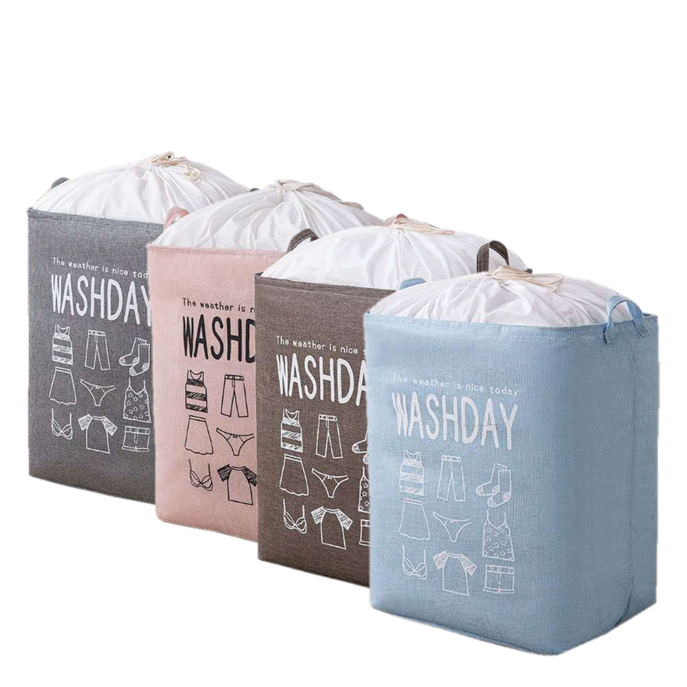 Ex-Large Capacity Collapsible Laundry Basket Foldable Washing Bin Hamper Linen Pink