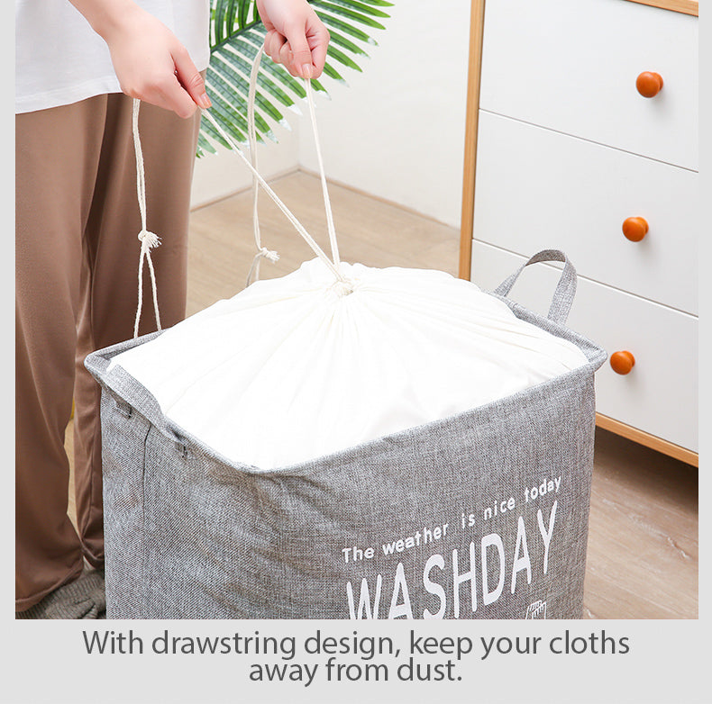 Ex-Large Capacity Collapsible Laundry Basket Foldable Washing Bin Hamper Linen Pink