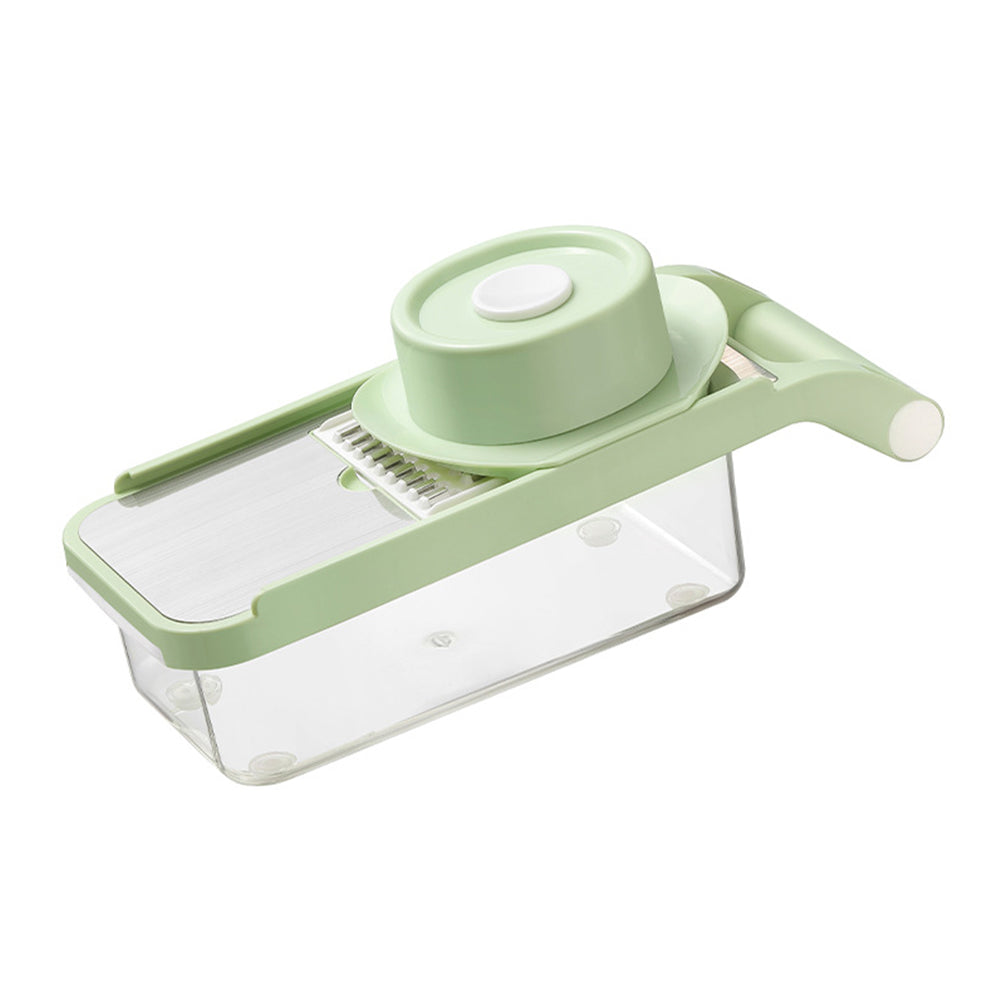 6-Blade Vegetable Slicer with Container, Non-Slip Base