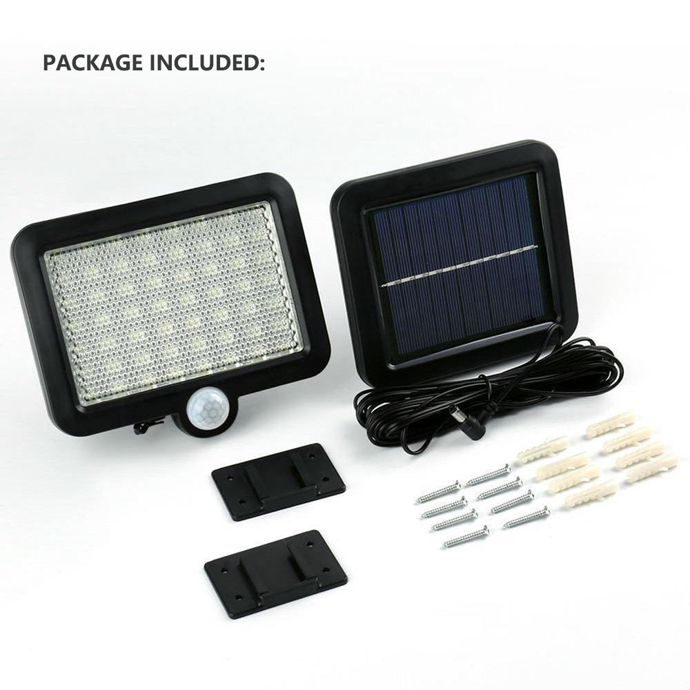 Super Bright Motion Sensor Solar Wall Light, IP65 Waterproof, 56 LED