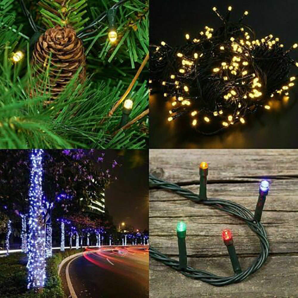 Waterproof Solar Led Fairy String Lights 12M 100LED Outdoor