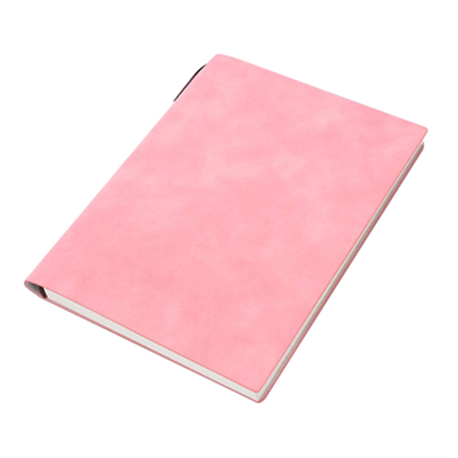 A5 200 Pages Pink PU Leather Journal with Ribbon Bookmarks