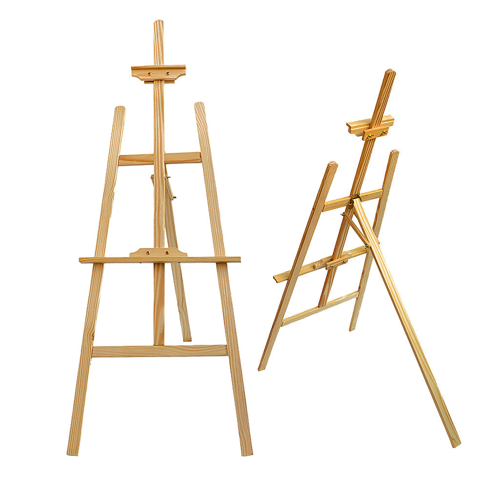 Adjustable Solid Pine Wood Easel Stand for Art and Display, 150CM